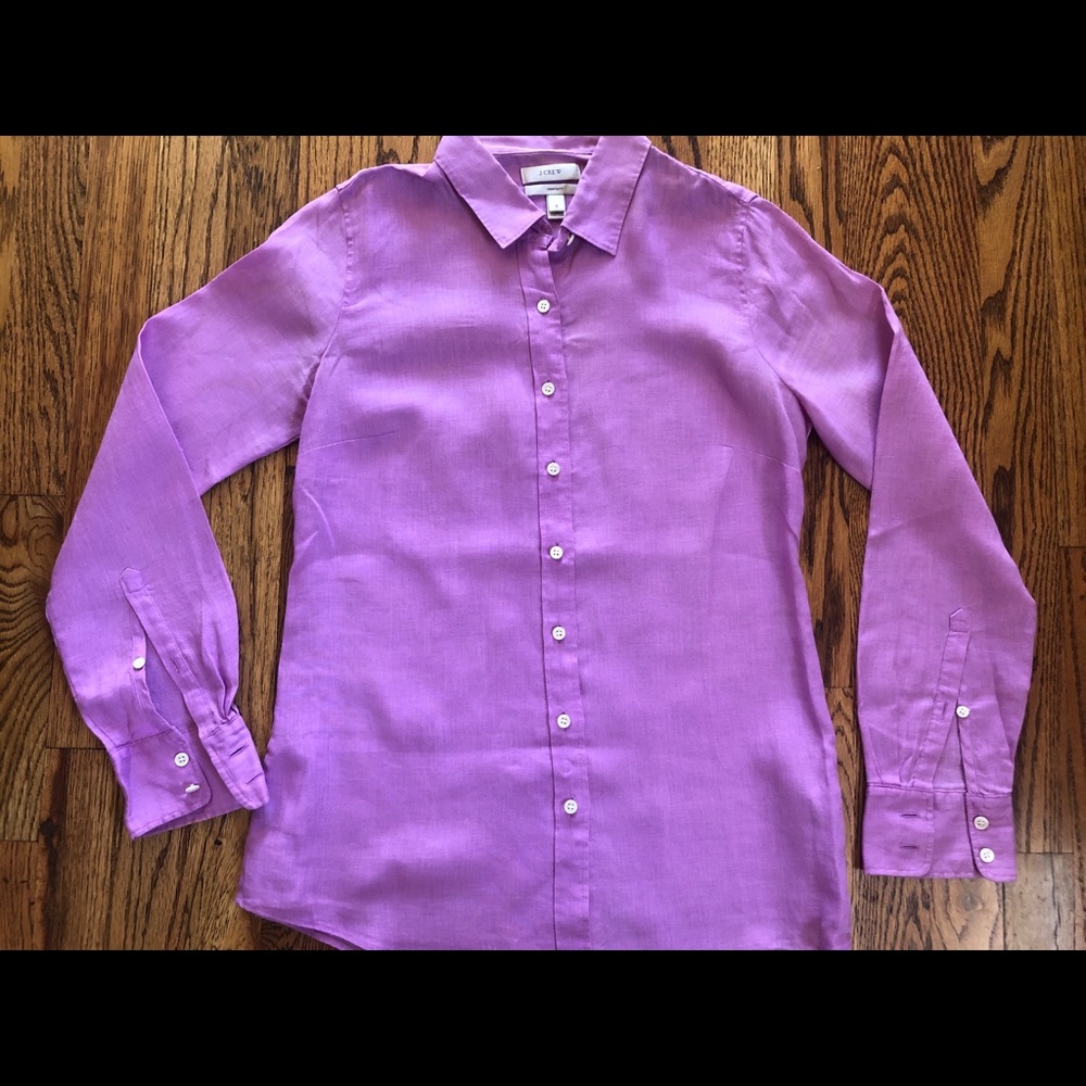 Linen button down